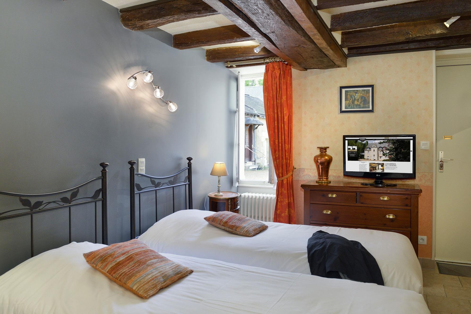 Logis Manoir De La Giraudiere Beaumont-en-Veron Ngoại thất bức ảnh